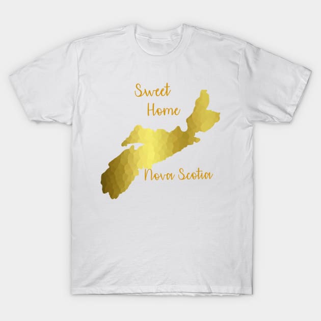 SWEET Home Nova Scotia Gold T-Shirt by SartorisArt1